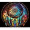 #59 CLEAR- 20oz - Stained Glass Dream catcher 9.4" x 8" Pattern Vinyl Wrap